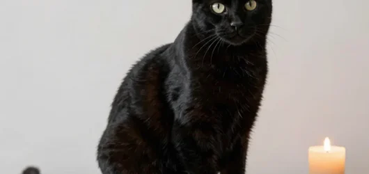 Silent Shadows and Velvet Paws in the Midnight Studio